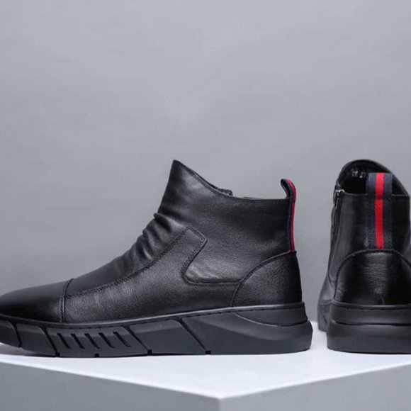 Mens-midtop-leather-s - Picture 3 of 4